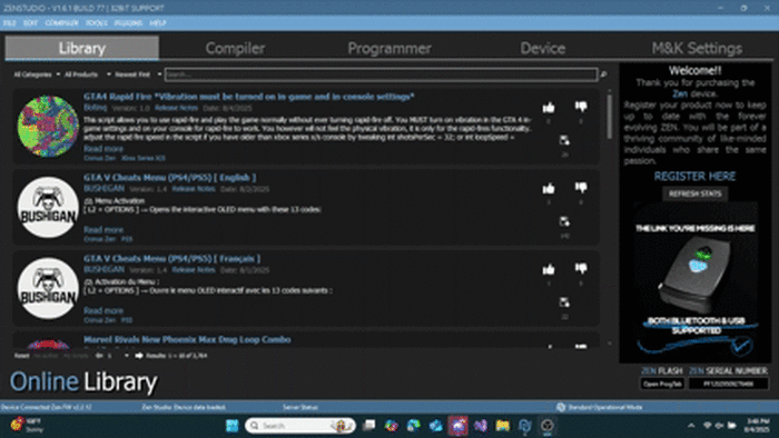 Zen Studio Registration